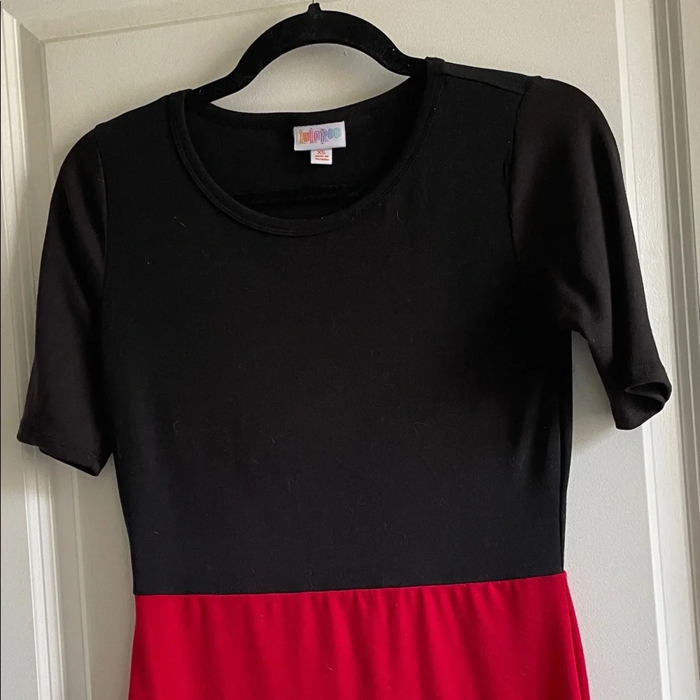 2for$18 LuLaRoe Julia dress Black and Red. Pencil dress, bodycon